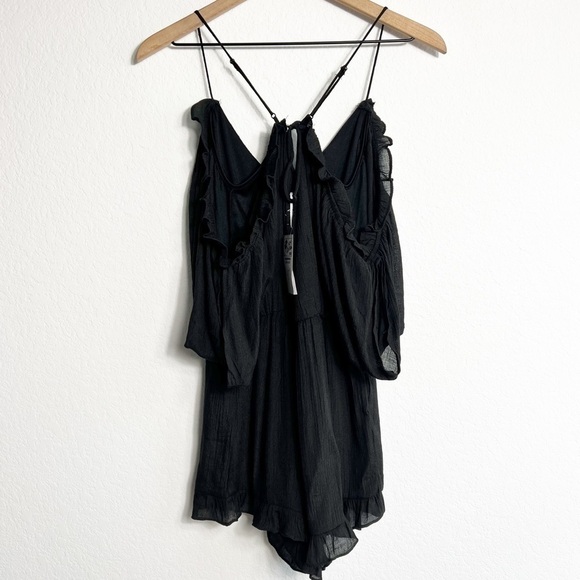 WISHLIST BLACK ADJUSTABLE STRAPS WOMEN ROMPER SIZE MEDIUM BRAND NEW - Picture 4 of 6
